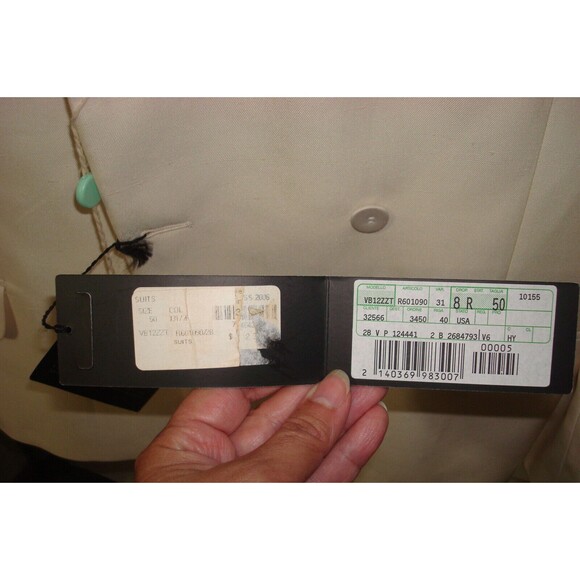 New NWT 50 IT FR Tuxedo Mens Jacket 40 US Italy Valentino Cream White Designer - Picture 2 of 16